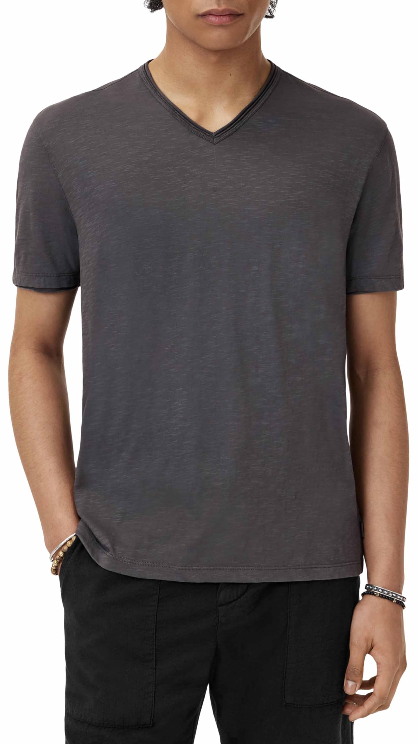 John Varvatos Miles V-Neck Dp Charcoal XL
