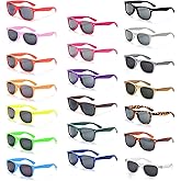 YQVIE 20 Pack Wholesale Adult Sunglasses for Men Women in Bulk 70s Retro Cheap Glasses