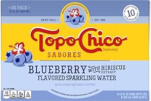 Topo Chico Sabores Blueberry with Hibiscus Extract 12oz 8pk
