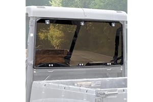 A & UTV PRO Dark Tinted Rear Windshield for 2015-2023 Polaris Ranger Midsize 500 570 Crew, 2022 2023 Ranger SP 570, Heavy Dut