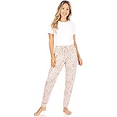 TAHARI Soft Cozy Pajamas for Women, Jogger Pajama Pants for Women
