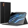 INFILAND Case for Samsung Galaxy Tab S10 FE/ S9 FE 5G 10.9 Inch/Tab S9 11 Inch, Ultra Slim Multi-Angle Cover with S Pen Holder [Auto Wake/Sleep], Black
