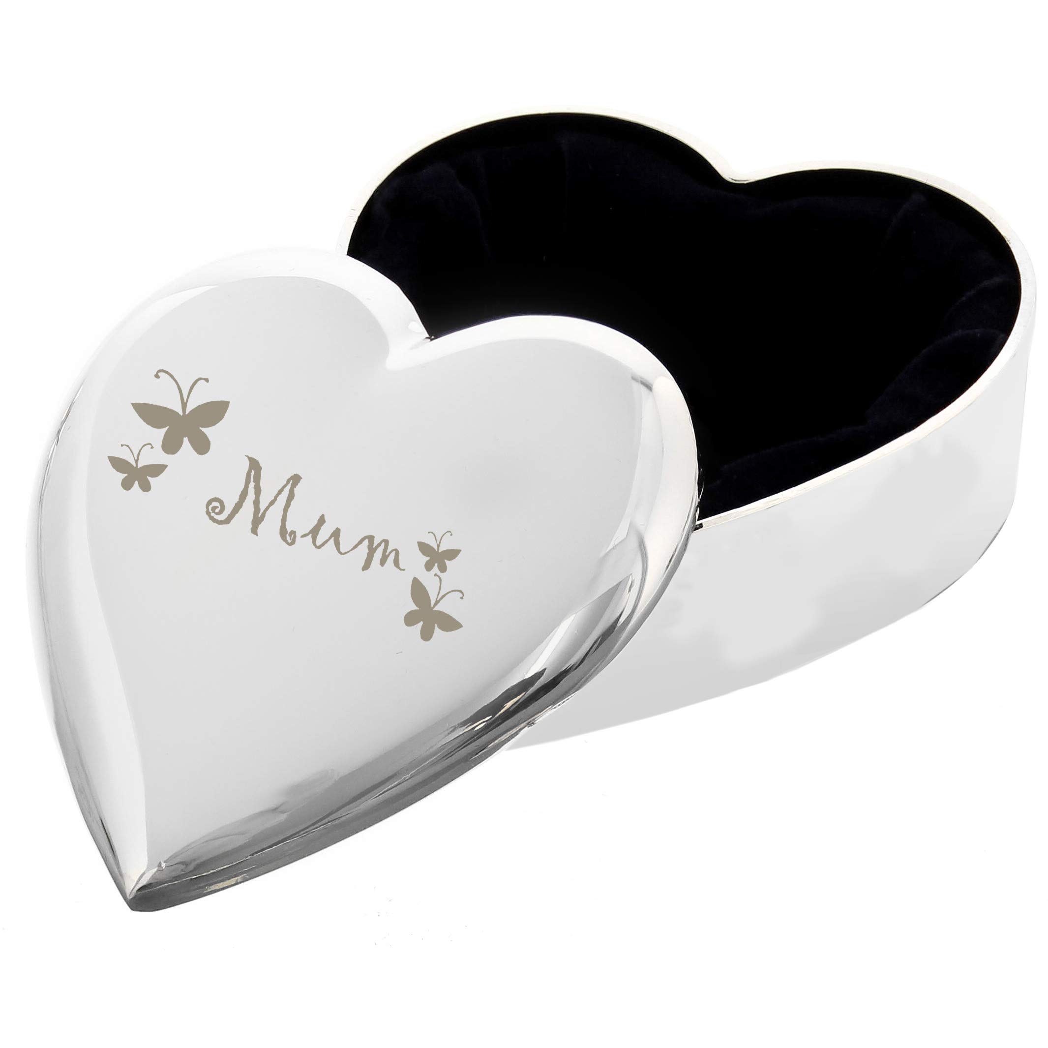 Mum Butterflies Heart Trinket - An Excellent Gift For For Grandma, For Mum, For Her