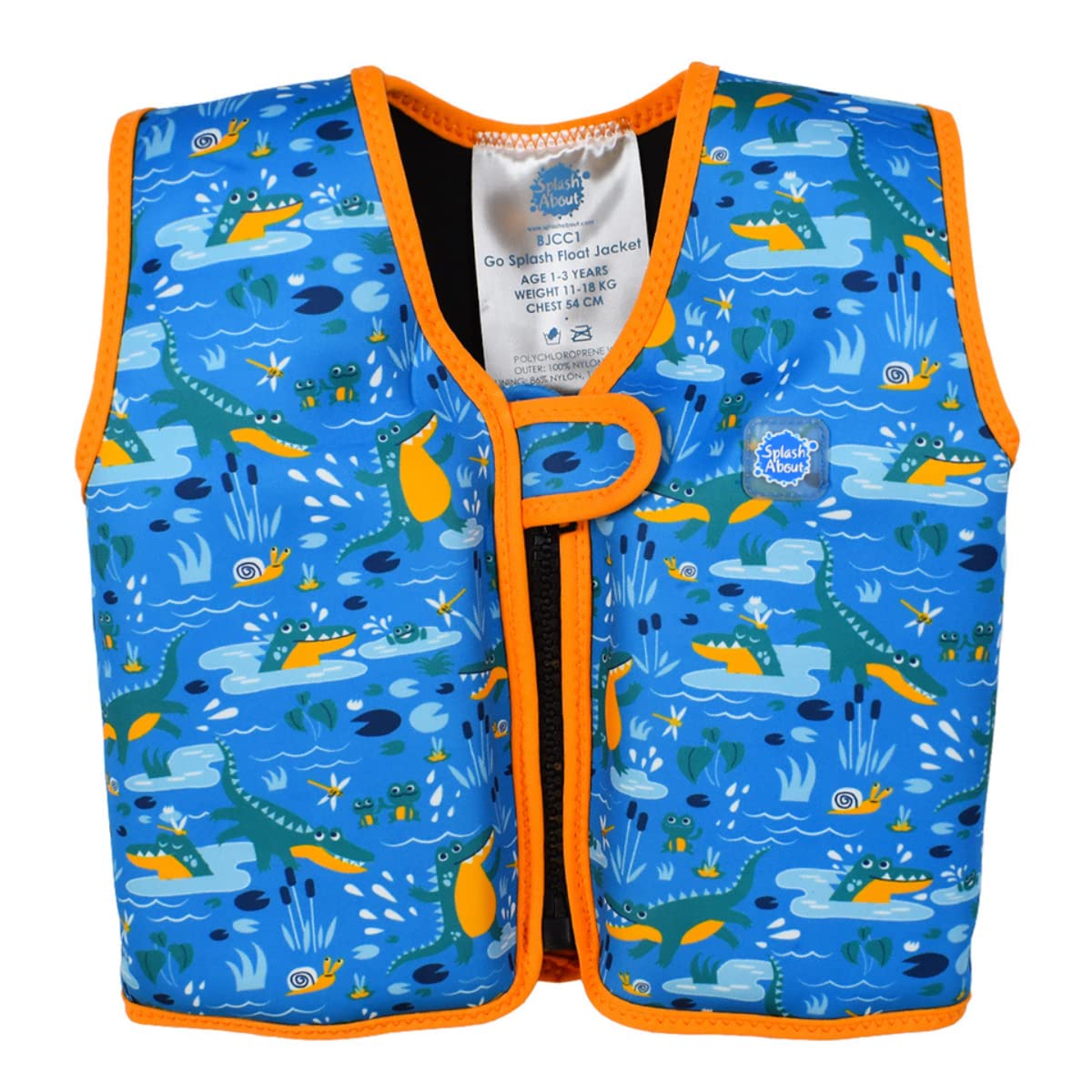 Splash About Go Splash Float Jacket, Croc Creek, 3-6 Years