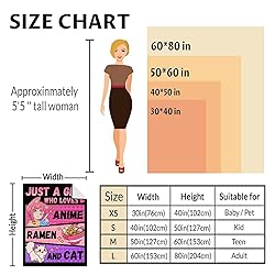 Girls Blanket Gifts - 30x40 Inches Cute Throw
