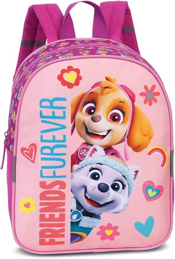 Paw Patrol Skye Kinder-Rucksack | Lila Design, Gepolsterte Träger | Mit Hauptfach & Seitentasche