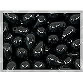 Czech 50-Piece Glass Beads, 6x9mm, Teardrop Jet Black Opaque