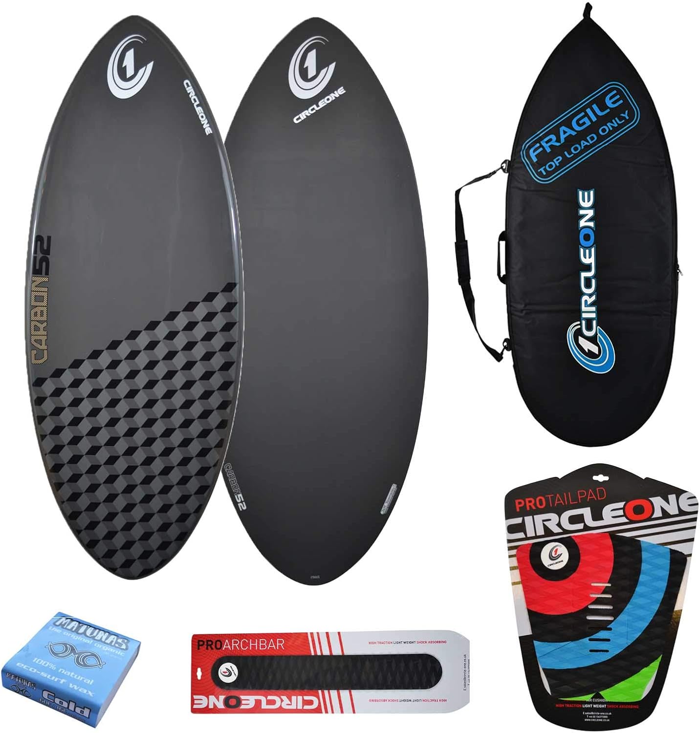 Skimboard Circle One - 50 Pouces (environ 127 Cm) - Construction EPS époxy Et Fibre De Verre - Neuf