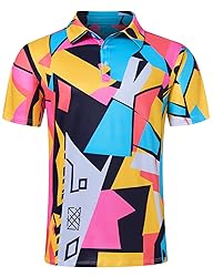 uideazone Golf Shirts for Mens Athletic Fit Polo