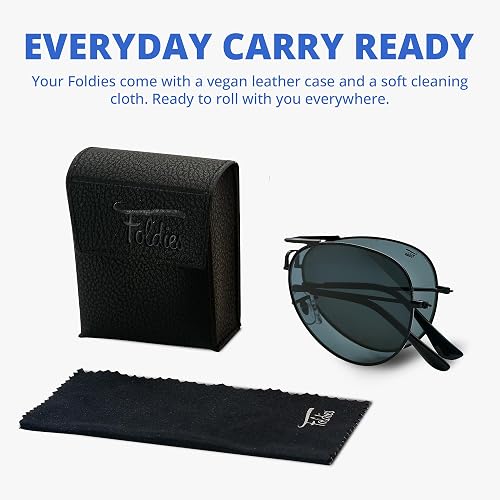 Foldies Aviator Folding Sunglasses Polarized, UV400, UVA  display picture 3