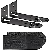 Haoyou Soundbar Wall Mount Bracket for Samsung, Sony, Bose, VIZIO, Sonos, LG, Roku, JBL and More Sound Bars Stabilized Mounting Under The TV Hold Up to 36 Lbs, Universal Soundbar Shelf