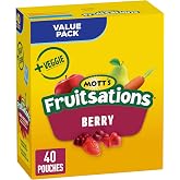 MOTTS - VALUE PACK - Berry Fruit Flavoured Snacks, 40 Pouches, 907 grams