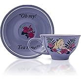 Silver Buffalo Alice in Wonderland Oh My Boxed Ceramic Teacup and Saucer, 12 Ounces