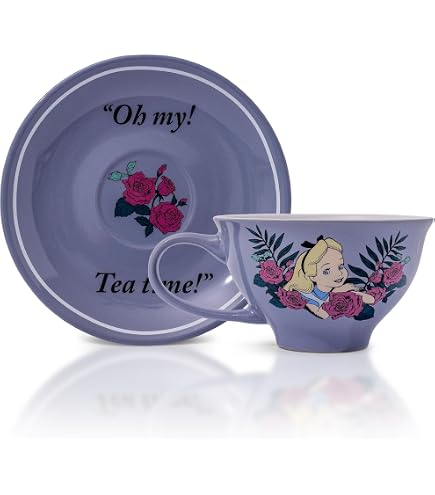 London Boutique Set Tazza da tè e piattino, 1 Set da tè poeridiano, in