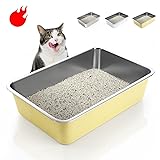 IKITCHEN Large Stainless Steel Cat Litter