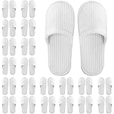 Frcctre 15-20 Pairs Disposable Slippers, Non-Slip Disposable Women Spa Slippers Portable Indoor Slipper for Guests Hotel Home Travel Wedding Salon, Individually Wrapped