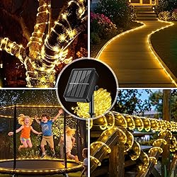 Solar Rope Light Waterproof IP65 39FT 100LEDs