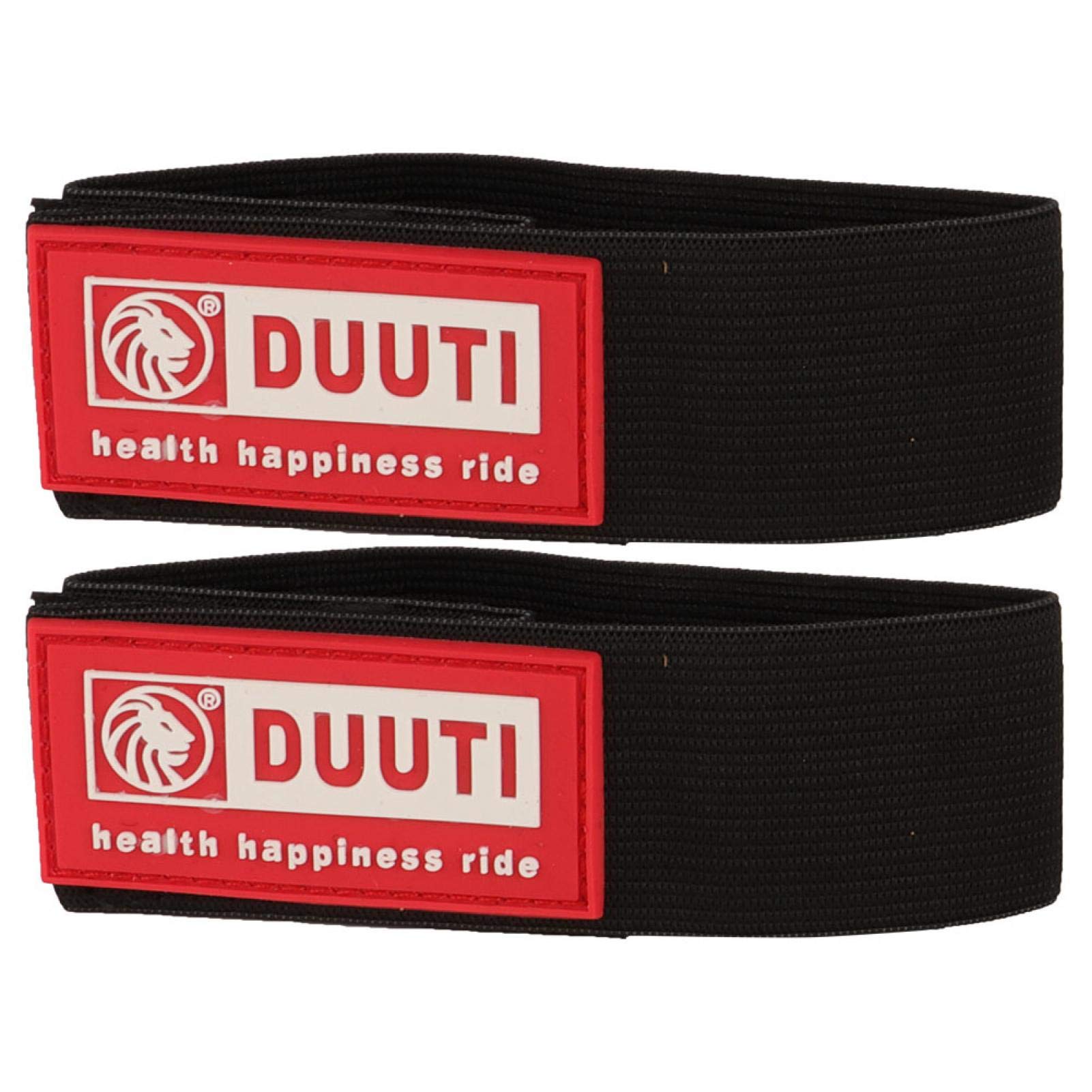 SALUTUYA Bike Pants Strap 2Pcs Protect Cyclists' Pants From Chain Portable, Durable And Long Service Life,for Most People(red)