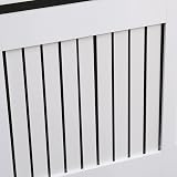 AVC Designs Kensington Radiator Cover Modern MDF White Grey Vertical Slat view 6