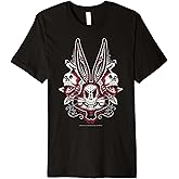 Looney Tunes Bugs Bunny Red Sugar Skull Premium T-Shirt