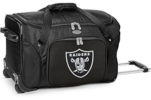 DENCO NFL Wheeled Duffel Bag, 22-inches