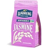 Lundberg Family Farms - California White Jasmine Rice, Floral Scent, Fluffy Texture, Buttery Flavor, Clings When Cooked, Bulk Rice, Pantry Staple, Gluten-Free, Non-GMO, Vegan, Kosher (32 oz, 1-Pack)