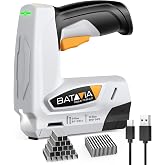 BATAVIA 4V Cordless Staple Gun, 2-in-1 T50 &amp; Brad Nailer for Upholstery DIY | Upholstery, Furniture Repair, Wood, Crafts, Carpentry, Material Repair, 2000 PCS, 2000mAh, 1200 Shots, Cordless, Easy to Use