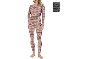 MERINNOVATION Merino Wool Base Layer Set for Women 100% Merino Wool Thermal Underwear Set