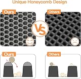 Conlun Cat Litter Mat Litter Tray Mat Honeycomb Double Layer 58x42cm Grey view 4