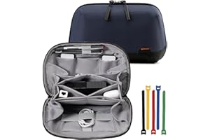 OrgaWise Electronics Organizer, Electronic Accessories Bag Travel Cable Organizer Three-Layer for iPad Mini, Kindle, Hard Drives, Cables, Chargers