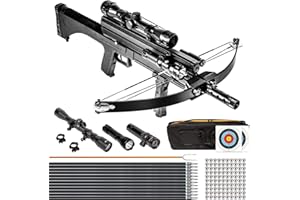 XGeek Hunting Crossbow, 100 Lbs Draw Weight, 240 FPS, Complete Set for Hunting and Fishing