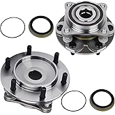 Autoround 515040 4WD Front Wheel Bearing and Hub Assembly Fit for Toyota Tacoma 2005-2021, 4Runner 2003-2021, FJ Cruiser 2007-2014, Lexus GX470 2003-2009, GX460 2010-2021, 6 Lugs w/ABS, 2 Pack