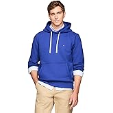Tommy Hilfiger mens Medium Weight Solid Fleece Hoodie Sweatshirt, Also Available in Big & Tall