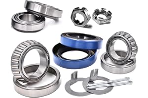 HD SWITCH 2 Kits 3500 Lb Trailer Axle Hub Bearing Rebuild L68149 L44649 L68149/L44649 (1-3/8" ID & 1-1/16") 1.719'' ID Grease Seal 171255TB 10-19 for Single & Tandem #84 Spindle Boat 1.125" 1.375" PopUp Camper
