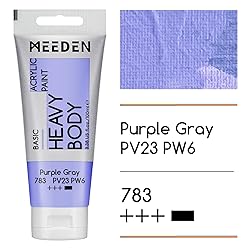 MEEDEN Acrylic Paint Purple Gray: Bundled with