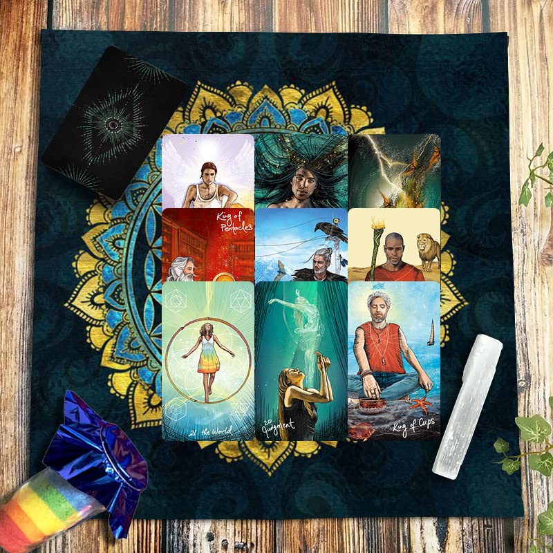 Tarot Cards Light Seer, A 78Card Deck & EGuidebook and Mandala Velvet