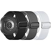 BandRain 3 Pack Elastic Bands Compatible with Galaxy Watch 8 Band 40mm 44mm/Samsung Galaxy Watch 8 Classic 46mm, Stretchy Nylon Solo Loop Sport Strap Wristband for Samsung Watch 8 Band Women Men