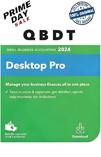 Quick - Books Desktop Pro 2024 for Windows PC | Canadian Version | NO DVD | Lifetime License | Amazon Message Delivery (Within 6hrs) | 100% Money Back Guarantee