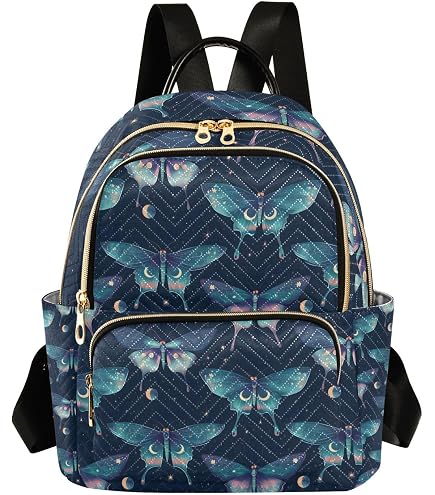 ALAZA Moon Stars Purple Galaxy Mini Backpack Purse for Women Travel Bag Lightweight Shoulder Bag Fashion Daypack : Clothing, Shoes & Jewelry