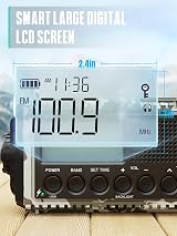 ROCAM Emergency Radio 12000mAh SOS Alarm Wind Up Solar AM/FM/SW IPX6 view 8