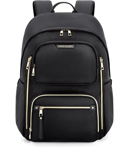 LIGHT FLIGHT Laptop Backpack for Women, Large, Pink, 17.3 Inch
