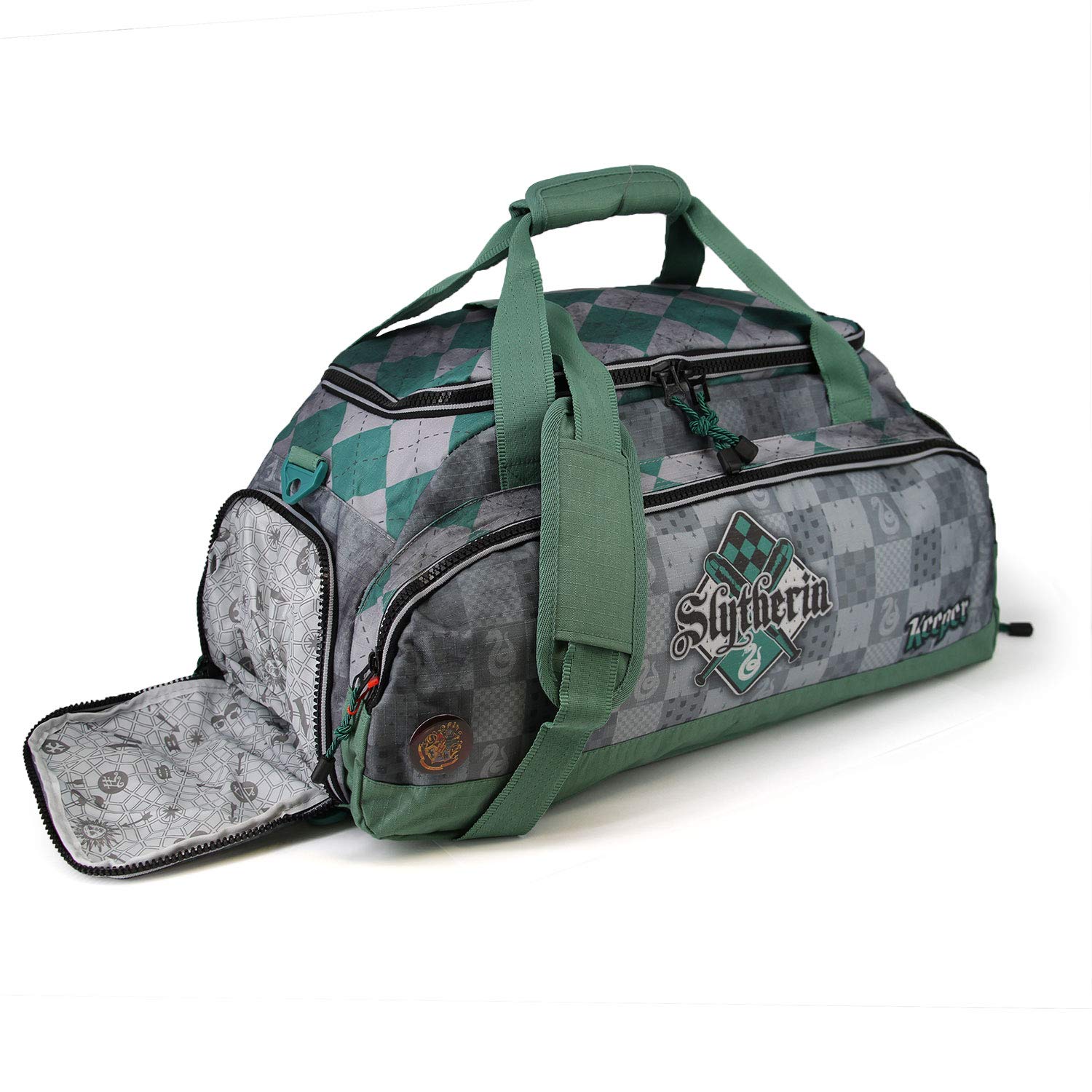 Karactermania Harry Potter Quidditch Slytherin-Nomad Sports Bag Sport Duffel, 57 cm, 13.5 L, Green