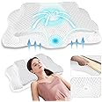 Pain Relief Cervical Pillow for Neck Support,Adjustable Ergonomic Pillow Cozy Sleeping,Odorless Orthopedic Memory Foam Pillows,Contour Bed Pillow for Side Back Stomach Sleeper