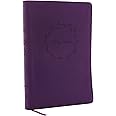 NKJV, Value Thinline Bible, Large Print, Purple Leathersoft, Red Letter, Comfort Print: Holy Bible, New King James Version