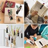 Vicloon Scratch Art for Kids 36Pcs Rainbow Bookmarks 18 Stylus 4 Stencils view 7