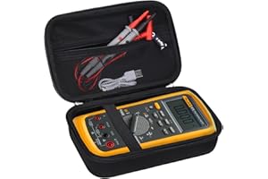 Case for Fluke 87-V/ 87V Max/ 77 IV/ 83V/ 88 Industrial Digital Multimeter, Large Capacity Storage Box Suitable for Most Indu