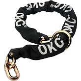 OKG Maximum Security Heavy Duty Cinch Chain, 10 lbs, 5 ft x 1/2 in (12mm) Cut Proof Chain with Hardened Steel for Motorcycles, Trailers, Generators