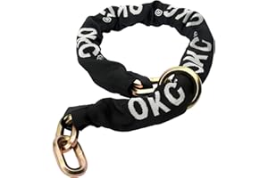 OKG Maximum Security Heavy Duty Cinch Chain, 10 lbs, 5 ft x 1/2 in (12mm) Cut Proof Chain with Hardened Steel for Motorcycles, Trailers, Generators