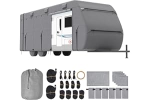 VEVOR Housse de remorque de voyage, 6 à 6,7 m – Housse de camping-car en tissu non tissé à 4 couches, imperméable, coupe-vent