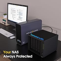 GOLDENMATE 1000VA/600W Lithium UPS Battery Backup